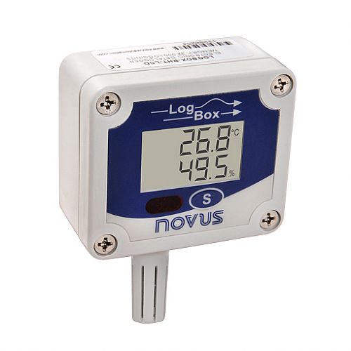 Регистратор данных для измерения температуры - LogBox-RHT-LCD - Novus Automation - для измерения относительной влажности / USB / с дисплеем LCD