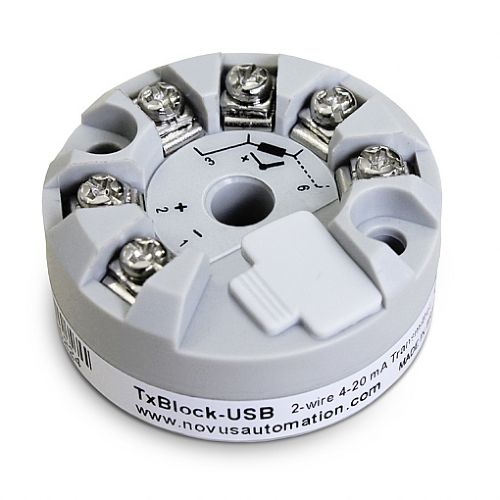 Трансмиттер температуры на головке зонда - TxBlock-USB - Novus Automation - Pt100 / Pt1000 / термопара