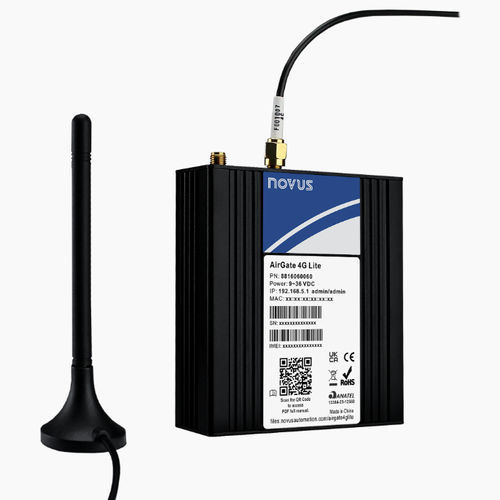 Промышленный мосток - AirGate 4G Lite - Novus Automation - IoT / Ethernet / RS232