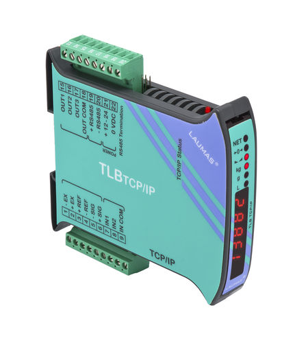 Весовой терминал / передатчик светодиодный дисплей - TLB ETHERNET TCP/IP - LAUMAS Elettronica - на DIN-рейке