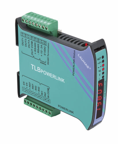 Весовой терминал / передатчик светодиодный дисплей - TLB POWERLINK - LAUMAS Elettronica - на DIN-рейке