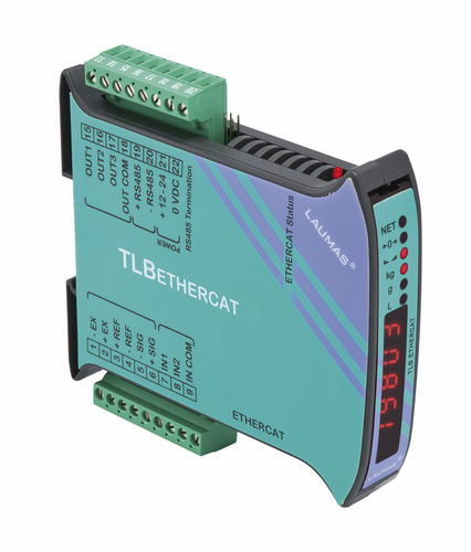 Весовой терминал / передатчик светодиодный дисплей - TLB ETHERCAT - LAUMAS Elettronica - на DIN-рейке