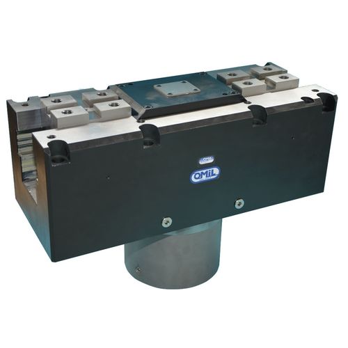 Тиски для станка - KSB 480-75 FMS - OMIL - гидравлический / с плоским профилем / самоцентрирующийся