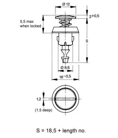 Соединение для панелей - 716F series - Specialty & Fasteners Components - металлизированное / поворотно-толкательного типа