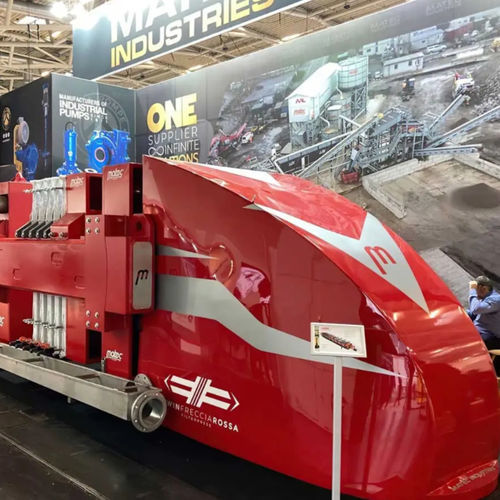 Мембранный фильтр-пресс - TWIN FRECCIAROSSA - Matec - автоматический / непрерывного действия / для шлама