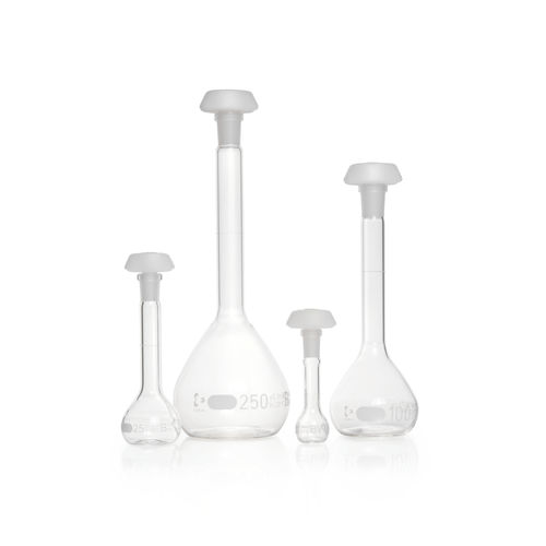 Тарированная колба - 24670 series - DWK life science - из боросиликатного стекла / белое стекло / для лаборатории