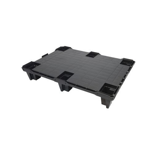 Половинный поддон из переработанного пластика -  SF 600 UL P - SMART FLOW EUROPE - из ПЭНД / Евро / транспортный