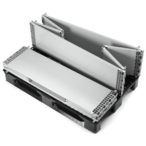 Ящичный поддон из PP -  SF 800 FB - SMART FLOW EUROPE - из ПВХ / для хранения / складной