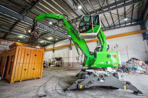 Колесный ковш для транспортировки материалов - 817 E - SENNEBOGEN Maschinenfabrik GmbH - гидравлический / электрический / с дизельным двигателем