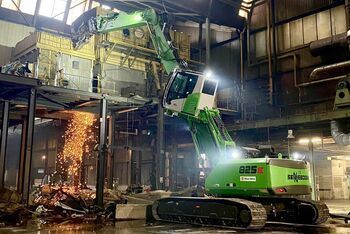 Промежуточный экскаватор - 825 E - SENNEBOGEN Maschinenfabrik GmbH - гусеничный / дизельный / для строительной площадки