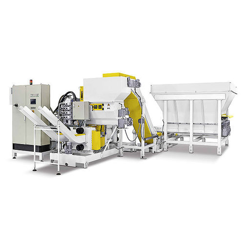 Брикетирующий пресс с металлической стружкой - RUF 75-90 - RUF. BRIQUETTING SYSTEMS - для цилиндрических брикетов / автоматический