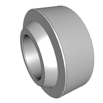Сферический подшипник скольжения - DGE-FW-2RS series - Nadella Group - радиальный / из стали / из ПТФЭ