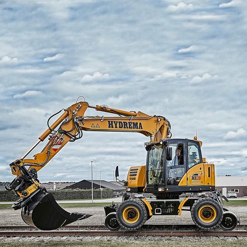 Промежуточный экскаватор - MX16 RAIL, MX20 RAIL - Hydrema A/S - колесный / Tier 3 / компактный