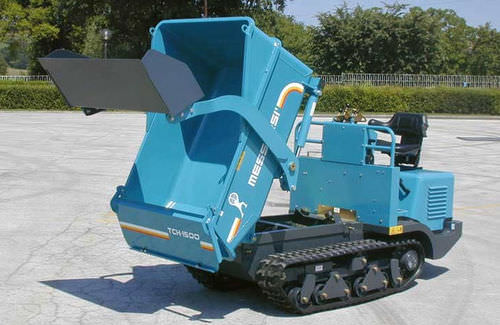 Гусеничный мини-опрокидыватель - tc150d - Messersì S.p.A. - дизельный / с подъемным ковшом / самозагружающийся