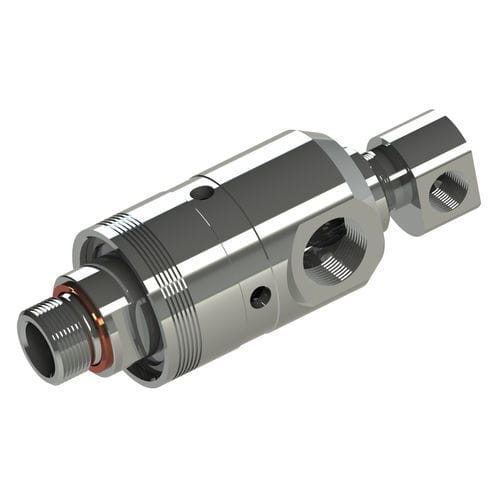 Поворотное соединение для воды - 7201 - HAAG + ZEISSLER Maschinenelemente GmbH - для применения в пищевой отрасли / 2 прохода / из нержавеющей стали