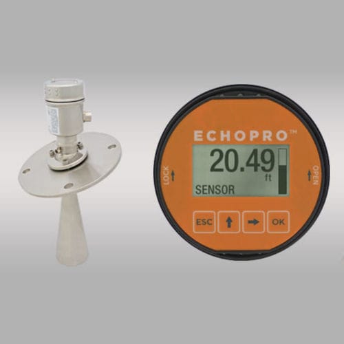 Передатчик уровня радар - EchoPro® LR series  - Flowline - для твердых тел / аналоговый / 4-20 мА