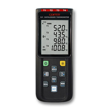 Термометр с термопарой - 521 - CENTER TECHNOLOGY - с дисплеем LCD / °C / °F