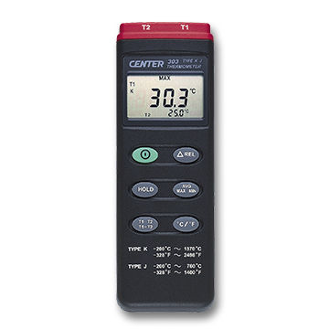 Термометр с термопарой - 303 - CENTER TECHNOLOGY - цифровой / °C / °F