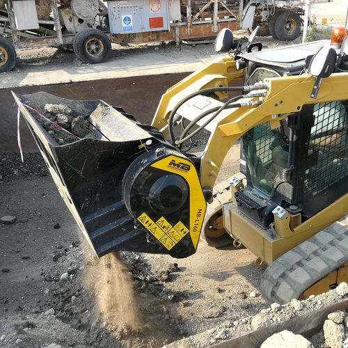 Ковш дробилка - MB-L160 S2 - MB Crusher - для компактного погрузчика / для погрузчика / для телескопического погрузчика