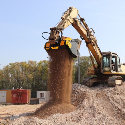 Ковш просеивающая дробилка - MB-HDS523 - MB Crusher - для гидравлического экскаватора / для компоста