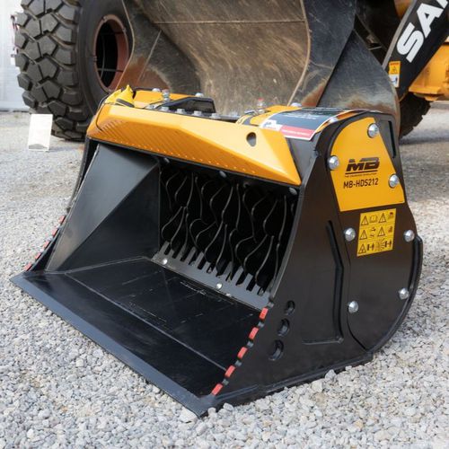 Просеивающий ковш - MB-HDS212 - MB Crusher - для компактного погрузчика / для погрузчика / для экскаватора-погрузчика