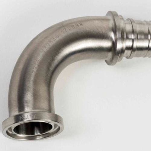 Колено трубы из нержавеющей стали - Versilon&reg; - Saint-Gobain Performance Plastics - Process System - 90° / санитарное