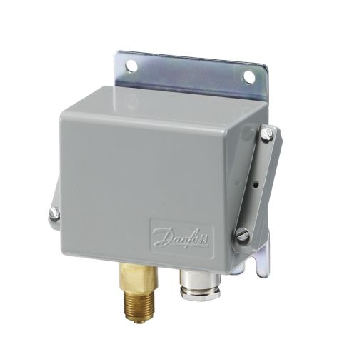 Мембранный прессостат - KPS39 - Danfoss Industrial Automation - дифференциальный / SPDT / на DIN-рейке
