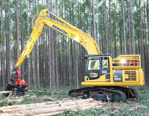 Гусеничная лесозаготовительная машина - PC290LL-11 - KOMATSU Forest