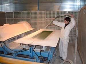 Мобильный проекционный аппарат - Matrasur Composites - гелькоут / с ручным управлением / безвоздушный