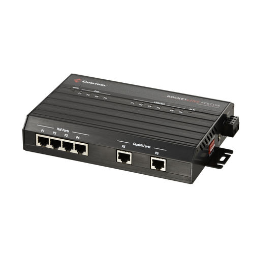 Неуправляемый коммутатор Ethernet - RocketLinx® ES7105 - Comtrol Corporation - 4 порта / Gigabit Ethernet / монтируемый на DIN-рейке