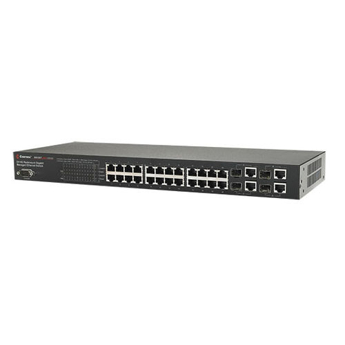Управляемый коммутатор Ethernet - RocketLinx ® ES9528 - Comtrol Corporation - 24 порта / Gigabit Ethernet / для монтажа в стойку