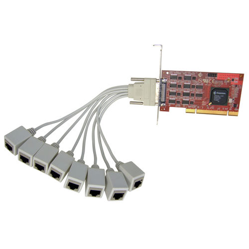 Мультипортовая коммуникационная плата 8 портов - 30002-1 - Comtrol Corporation - RS232 / шина PCI / RJ45