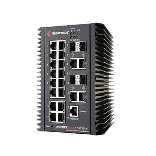 Управляемый коммутатор Ethernet - RocketLinx ® ES8520-XT - Comtrol Corporation - 20 портов / гигабит / уровня 2