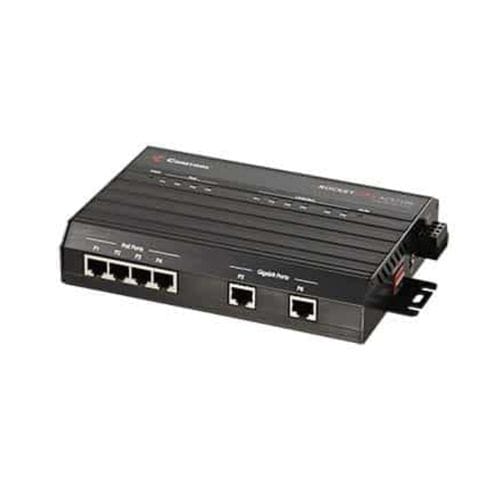 Неуправляемый коммутатор Ethernet - RocketLinx® ACS7106 - Comtrol Corporation - 6 портов / гигабит / на DIN-рейке