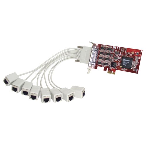 Мультипортовая коммуникационная плата 8 портов - 30130-1 - Comtrol Corporation - RS232 / PCI Express / RJ45
