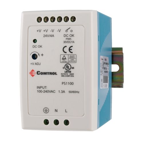 Источник электропитания на DIN-рейке - PS1100A - Comtrol Corporation - AC/DC / регулируемый / для резки