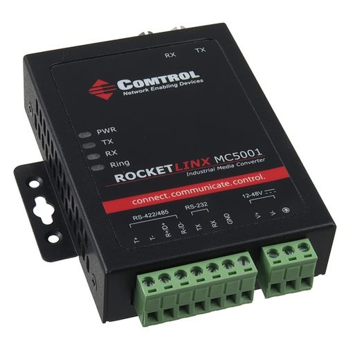 Преобразователь среда - RocketLinx MC5001 - Comtrol Corporation - коммуникационный / для измерения температуры / последовательный