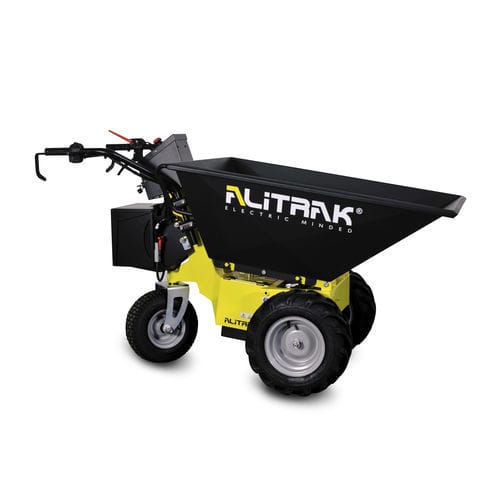 Мини-опрокидыватель на колесах - DT300E - ALITRAK S.r.l - электрический / с фронтальной загрузкой / с подъемным ковшом