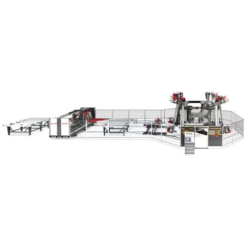 Линия для сварки и удаления заусенцев ЧПУ - FA 1050 - KABAN MAKINA SANAYI VE TIC. LTD. STI - контролируемая PLC / высокоскоростная / угловая
