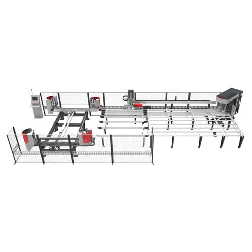 Линия для сварки и удаления заусенцев ЧПУ - TD 3040 - KABAN MAKINA SANAYI VE TIC. LTD. STI - высокоскоростная / угловая / для профилей ПВХ