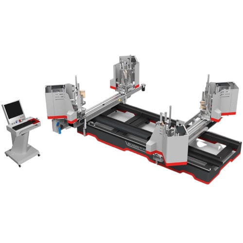 Станок для сварки с несколькими головками - MD 3020 - KABAN MAKINA SANAYI VE TIC. LTD. STI - контролируемый PLC / настольный / для профилей
