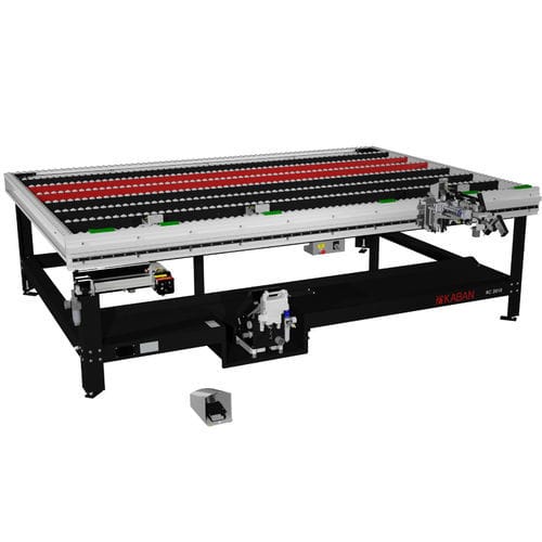 Сборочный стенд столярных изделий из ПВХ - RC 2010 - KABAN MAKINA SANAYI VE TIC. LTD. STI - со створкой