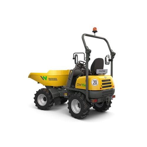 Колесный опрокидыватель - DW15e - Wacker Neuson SE - электрический / с шарнирным кузовом / 4 роликоподшипника с приводным валом