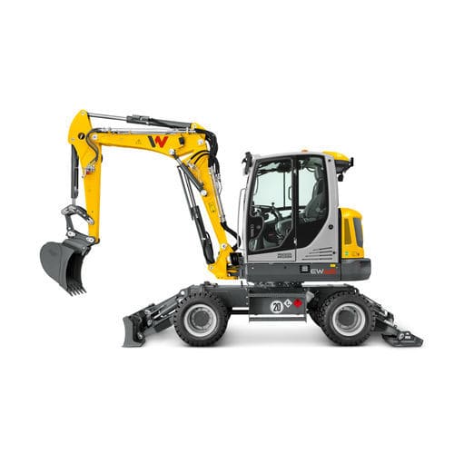 Промежуточный экскаватор - EW65 - Wacker Neuson SE - на колесах / дизельный