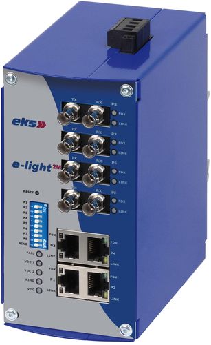Управляемый коммутатор-преобразователь - eks Engel GmbH & Co. KG - 8 портов / Ethernet / оптического волокна