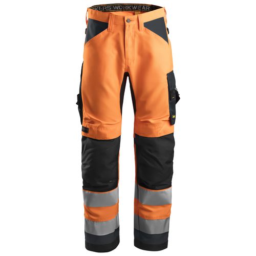 Рабочий брюки - 6331 - Snickers Workwear AB - высокая видимость / из хлопка / из полиэстера
