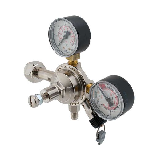 Регулятор / редуктор давления для газов - MACRO - OXYTURBO SPA - мембранный / на пружине / из латуни