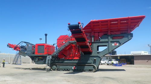 Щековая камнедробилка - GIPOBAC B 1410 FDR - GIPO AG - мобильная / гусеничная / с дизельным двигателем