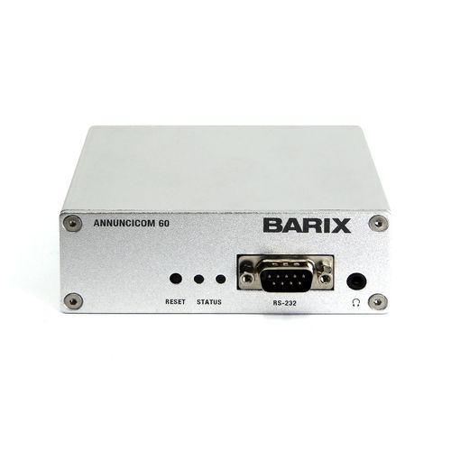 Система переговорного устройства аудио - Annuncicom 60 - Barix - IP / page / party line