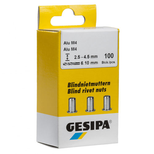 Заклепка глухая заклепка - Mini-Pack blind rivet nuts - SFS Group Germany GmbH - с плоской головкой / из алюминия